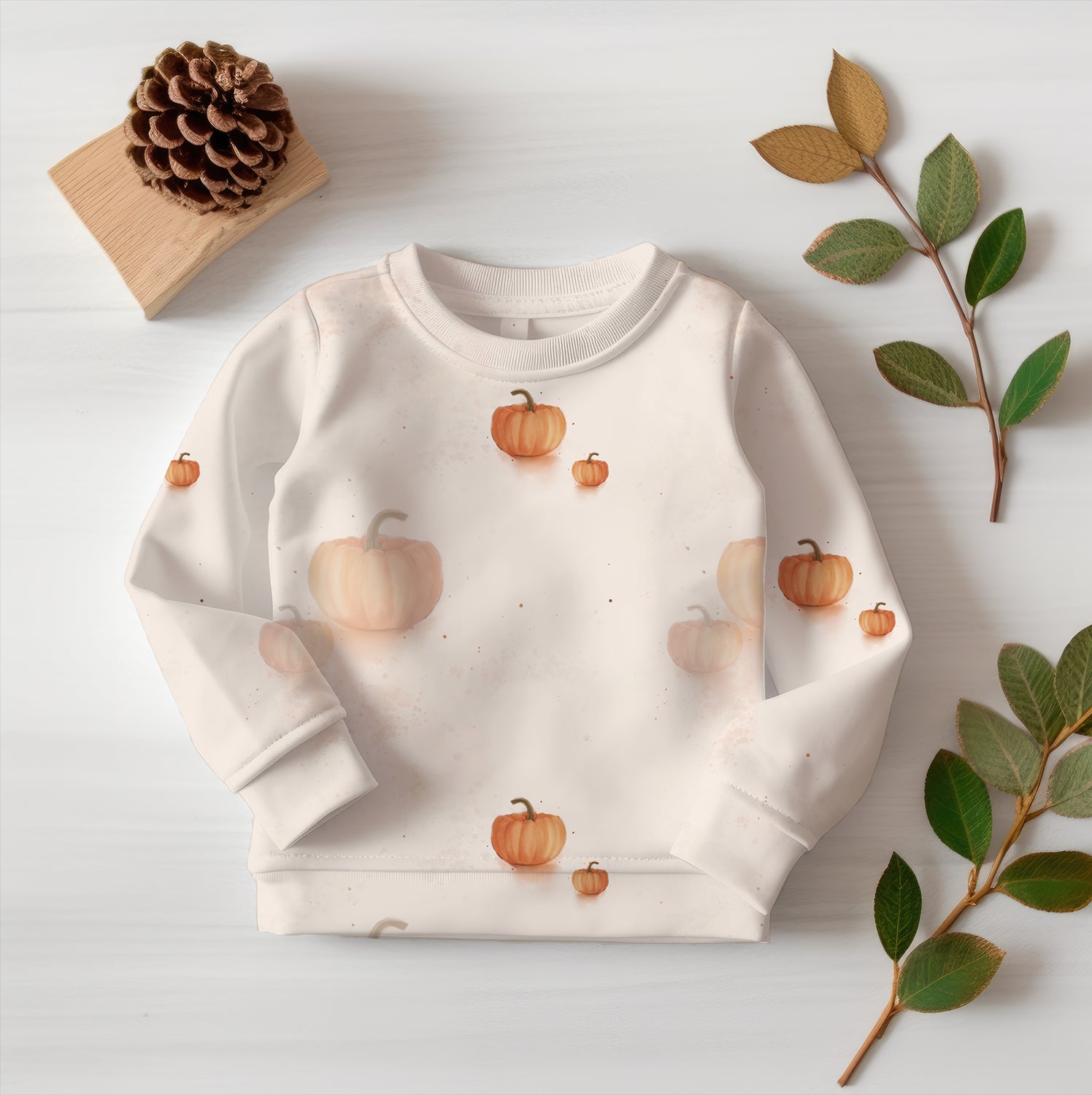 Kleiner Aquarell Kürbis Eigenproduktion Dauervorbestellung